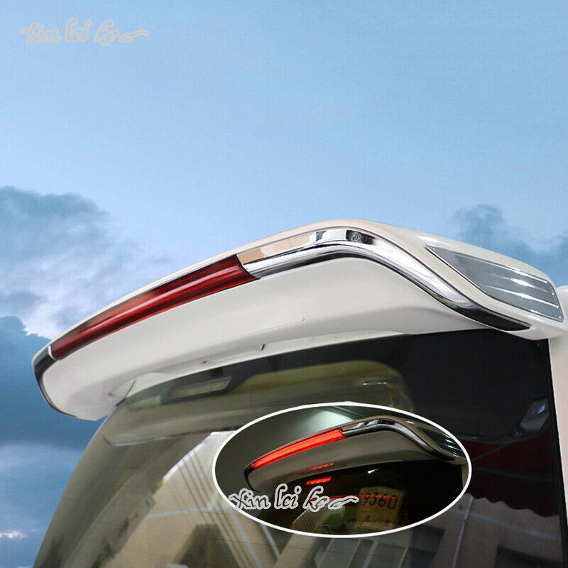 Pearl White Rear Roof Visor Spoiler Wing Lip LED for Land Cruiser LC200 2008-21