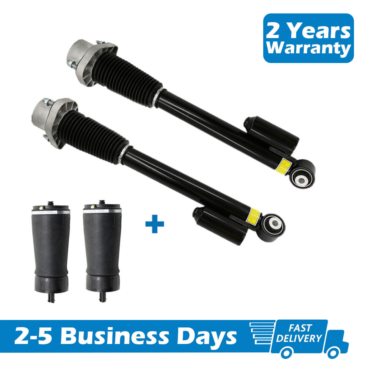 Suitable for Range Rover L494 2014-4x: Front air suspension shock absorbers and rear air spring bags.