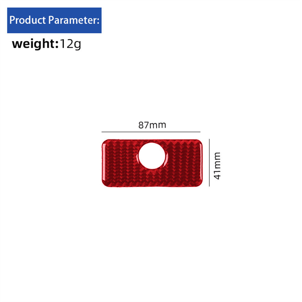Red Carbon for Co -pilot Glove Box Handle Switch Cover for Chevrolet Camaro 2016-2023