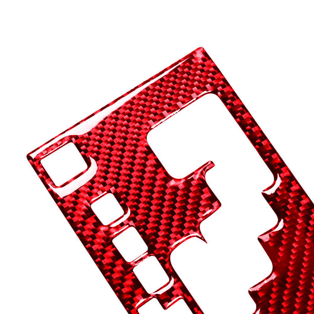 Red Carbon Fiber Gear Shift Panel Decorative Cover Trim for Toyota 4Runner 10-20
