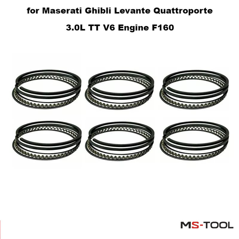 PISTON RINGS set for Maserati Ghibli for Levante Quattroporte 3.0L TT V6 Engine F160