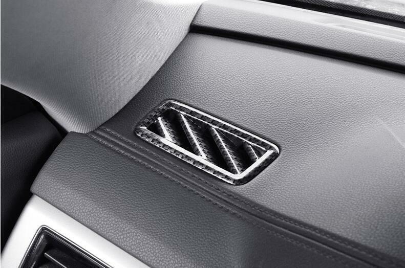for Volkswagen Atlas 2018-23 Carbon Fiber Dashboard Side Vent Overlay Cover 2PCS
