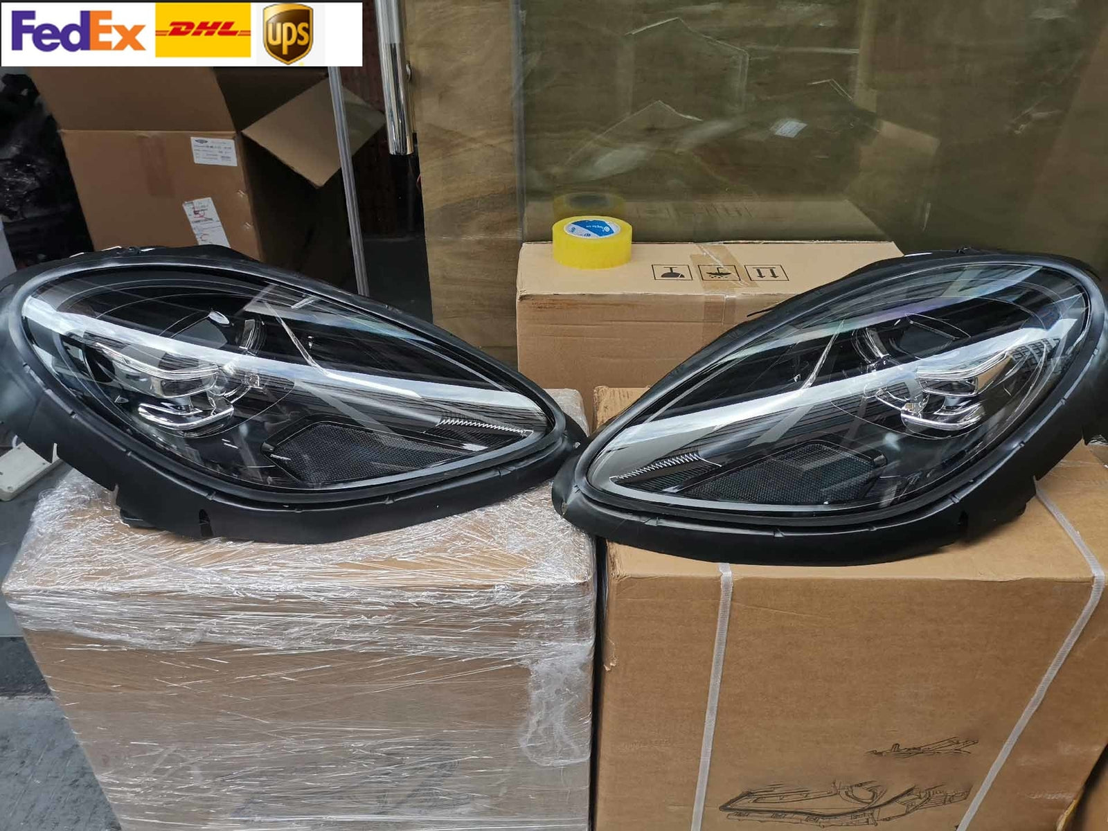 LED Headlights for Porsche Macan 2014-2022 Laser Matrix Animation Front Lamps