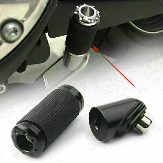 St?nder Erweiterung Enlarger f¨¹r for Harley Dyna Wide Glide Fat Bob 1991-17 Schwarz