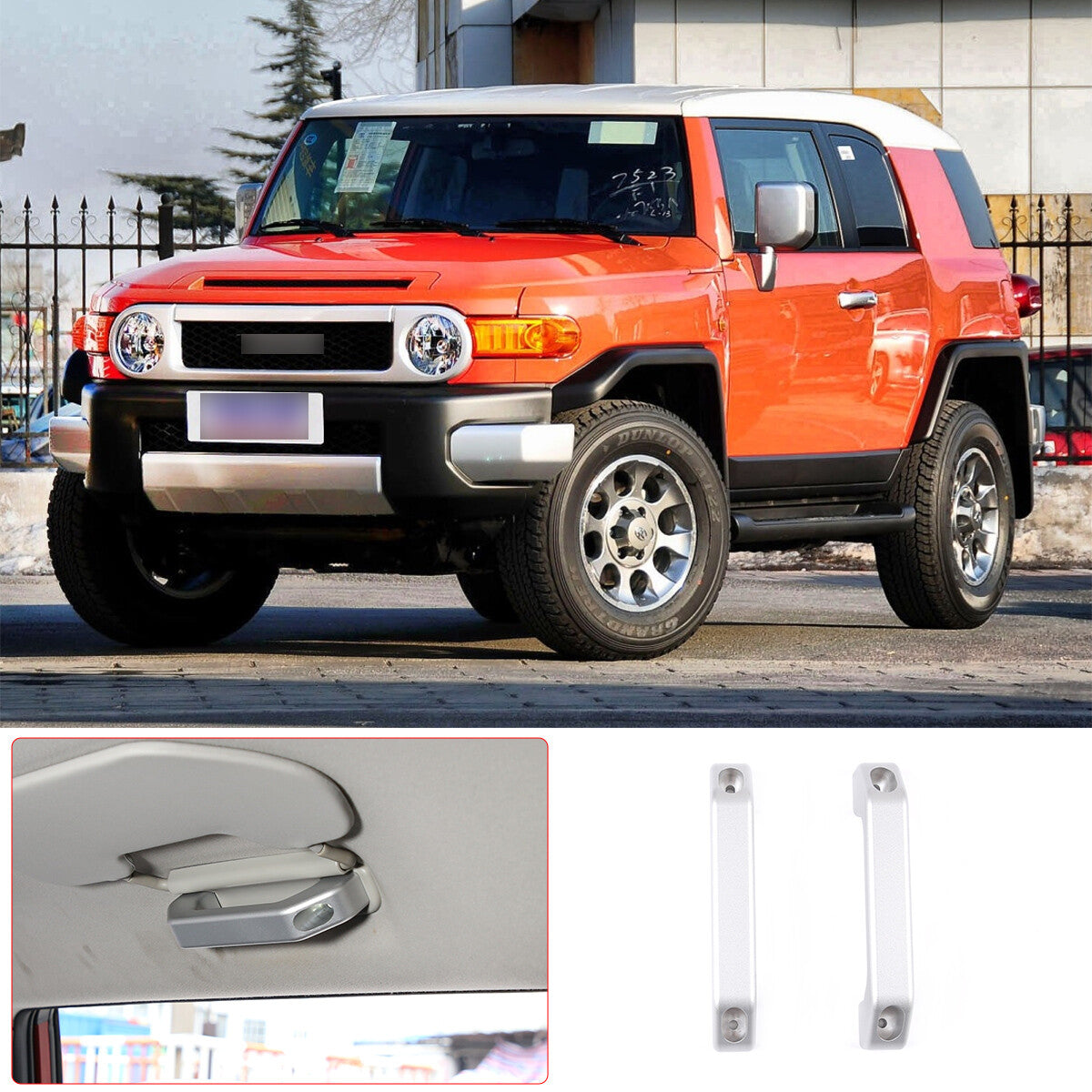 ABS carbon fiber front hood air socket trim for Toyota Tacoma 2013-2015