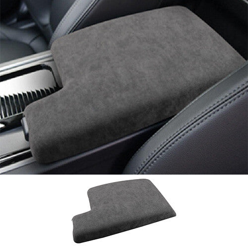 Cover Trim Center Console Armrest Box Grey Alcantara 1PC for Jaguar XE 2016-2021