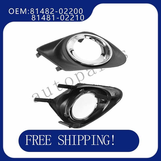 1 Pair Left Right Fog Light Grille Cover 81482-02200 81481-02210 for Toyota