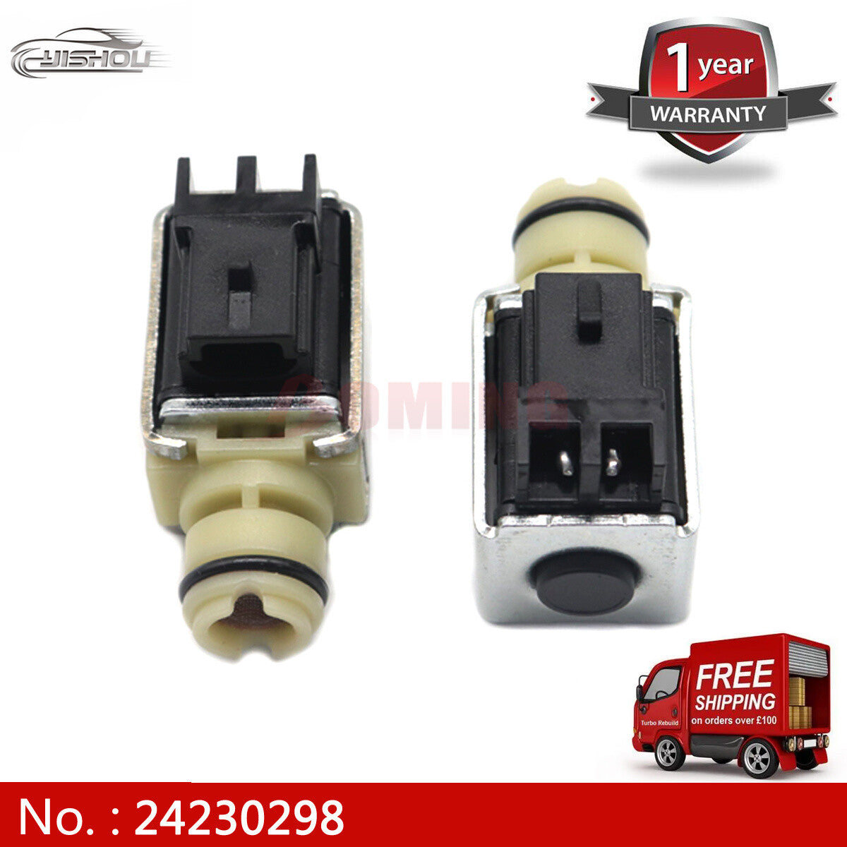 2-pack for Chevrolet Silverado for GMC Transmission 1-2 2-3 A B shift solenoid valves 24230298