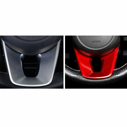 Car Inner Steering Wheel U Type Cover Trim Fit for Kia Seltos 2020-22 Bright Red