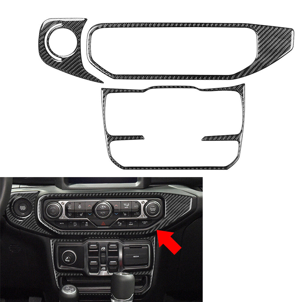 AC Control Window Switch Panel Cover Trim for Jeep for Wrangler JL JLU Gladiator JT