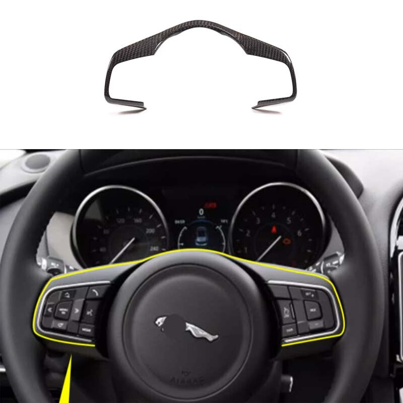 for Jaguar for F-TYPE Frame Trim Dry Carbon Fiber 2014-2023 Steering Wheel Control