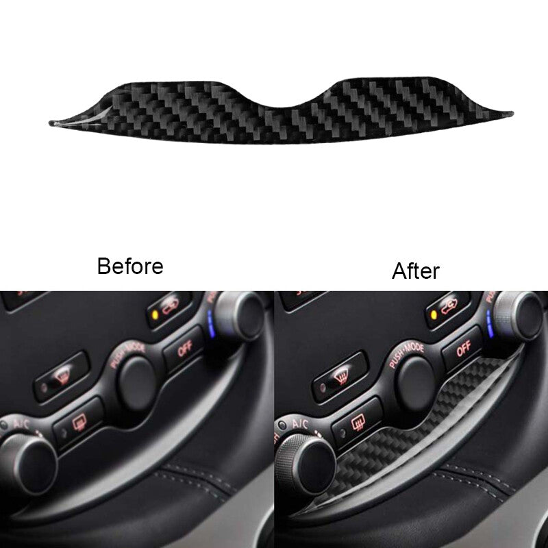 for Nissan 370Z Carbon Fiber Inner Air Conditioner Control Decoration Cover Trim