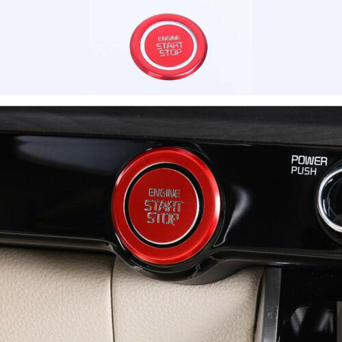 for Kia Carnival 2022-2023 Red One-Button Start Stop Button Ignition Switch Trim