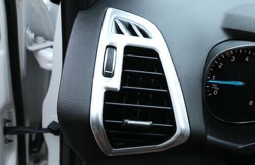 Vent Trim Console LR Air Outlet Frame for Ford Escape 2013-2019 Matte Silver 2P
