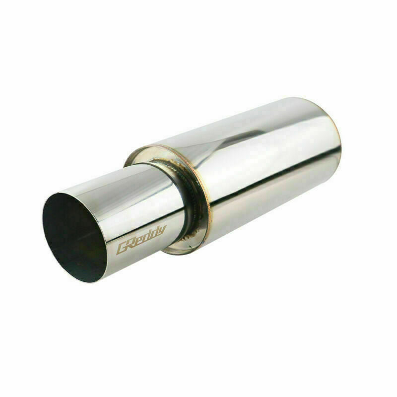 2.5 Inlet 4.5 Outlet Great Sound Exhaust Muffler Tips 6 Body Resonator