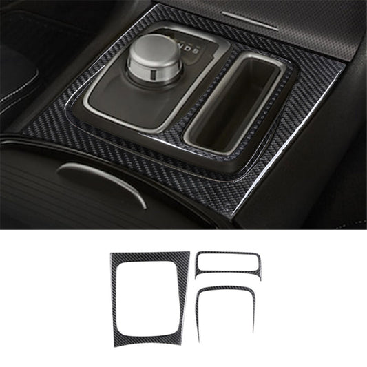 3 Central Control Shifter Frame Trim Panel Carbon Fiber for Chrysler 300 2015-17