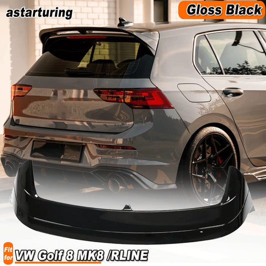 Fit for VW for Golf 8 MK8 GTI R line 2021-22 Gloss Black Rear Roof Spoiler Lip Wing