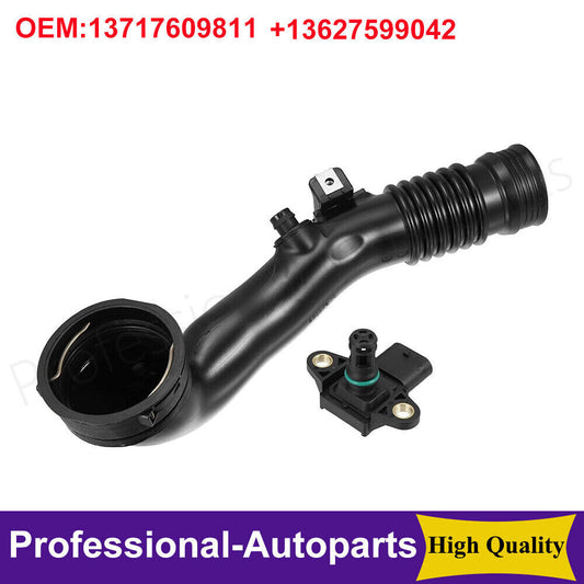 Engine intake hose assembly with sensor suitable for BMW 535i, 640i, 740i, X5, X6