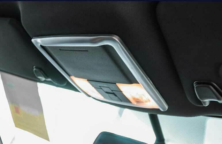 for Ford Explorer 2011-2019 Matte Silver Front Reading Lamp Frame Cover Trim 1PC