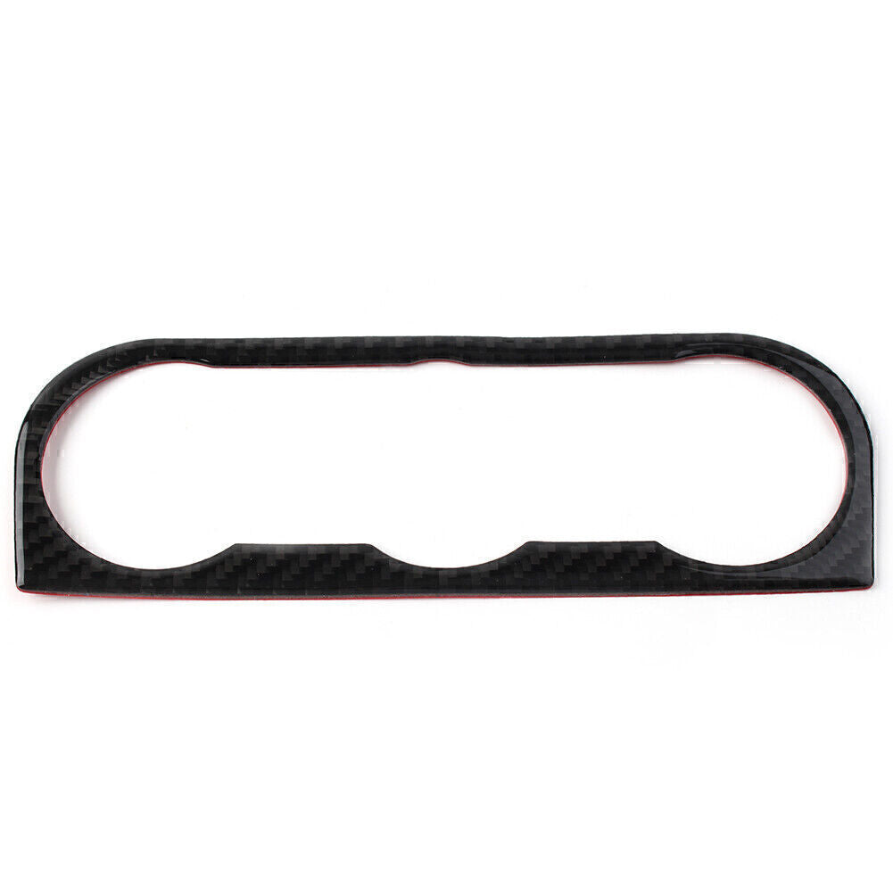 Carbon fiber center console AC switch panel trim for 2013-2018 for Subaru Forester models.