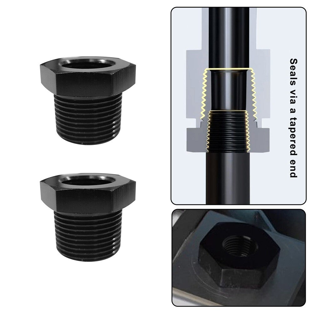 2pcs 3/4 Female x 1/2 Male NPT Thread Reducer Hex Bushing Pipe Fitting Alloy