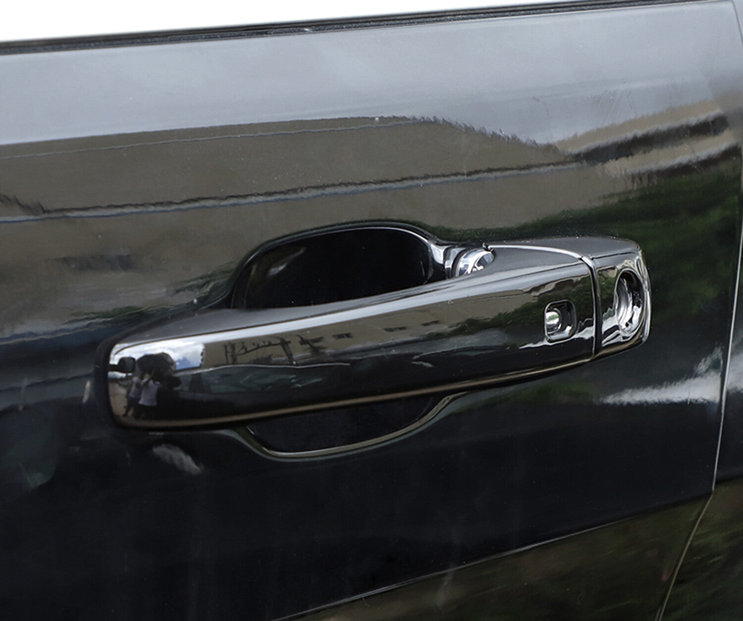 Black Door Handle Cover for Jeep Cherokee 2014-2020 4Door Handle Cover Trim Set