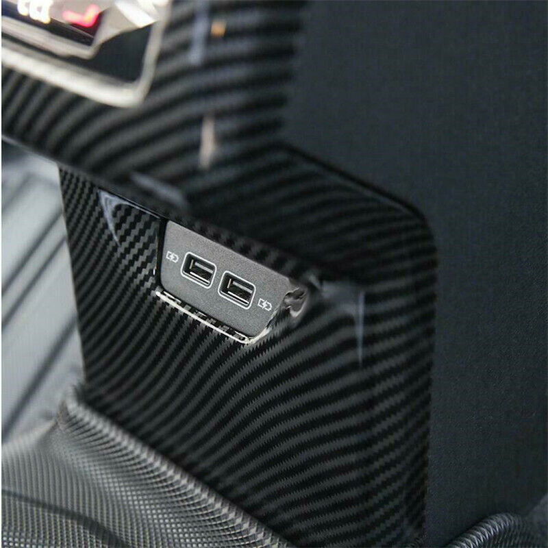 Carbon Fiber Rear Air Outlet Vent Cover Trim for VW for GOLF 8 MK8 2020 2021 2PCS