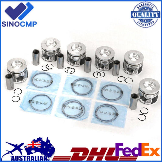 6x Pistons Rings Kit ¦µ83.01mm for VW Touareg for Audi A4 A5 A6 A7 for A8 Q5 Q7 3.0 TDI