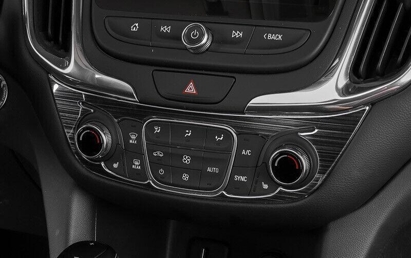 for Chevy Equinox 2018-2023 Black Titanium Center Console AC Switch Button Panel