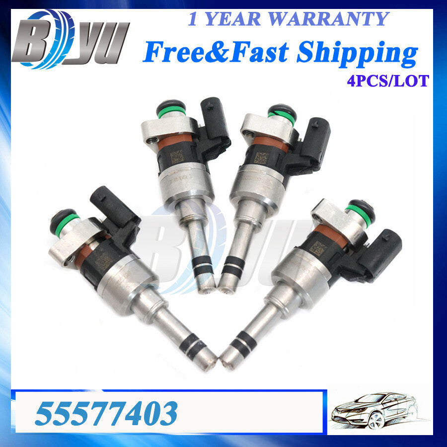 Set of 4pcs New Fuel Injectors For GM 2016-2019 for Chevrolet for Cruze 1.4L 55577403