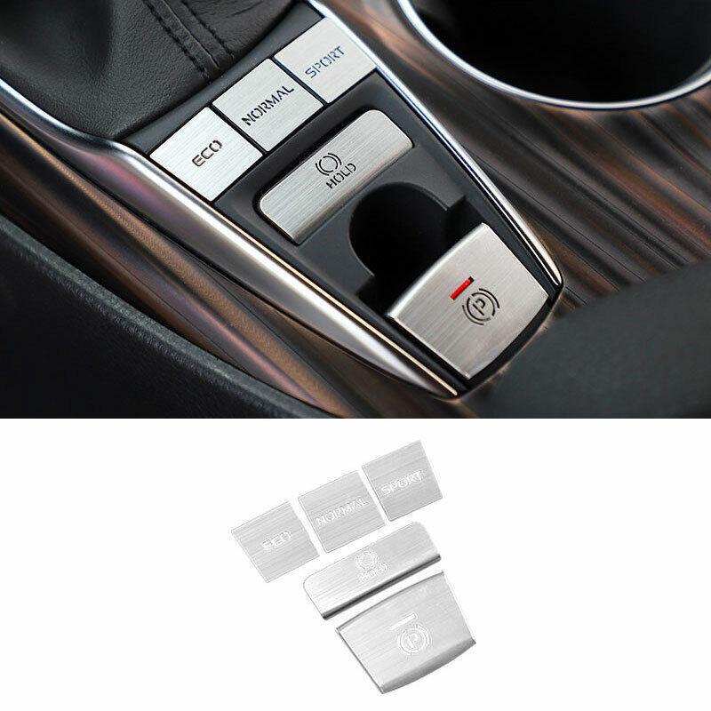 Silver Aluminum Central Console Gear Shift Switch Trim for Toyota for Camry 2018-22