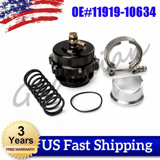 Black Q Series 50mm Blow Valve (Version 2) 119-10634 new for Tial Flange