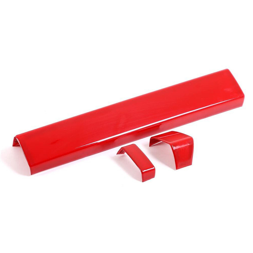 Red ABS Central Control Dashboard Panel Cover For Toyot@ Tundr@ /Sequoia 2022-23