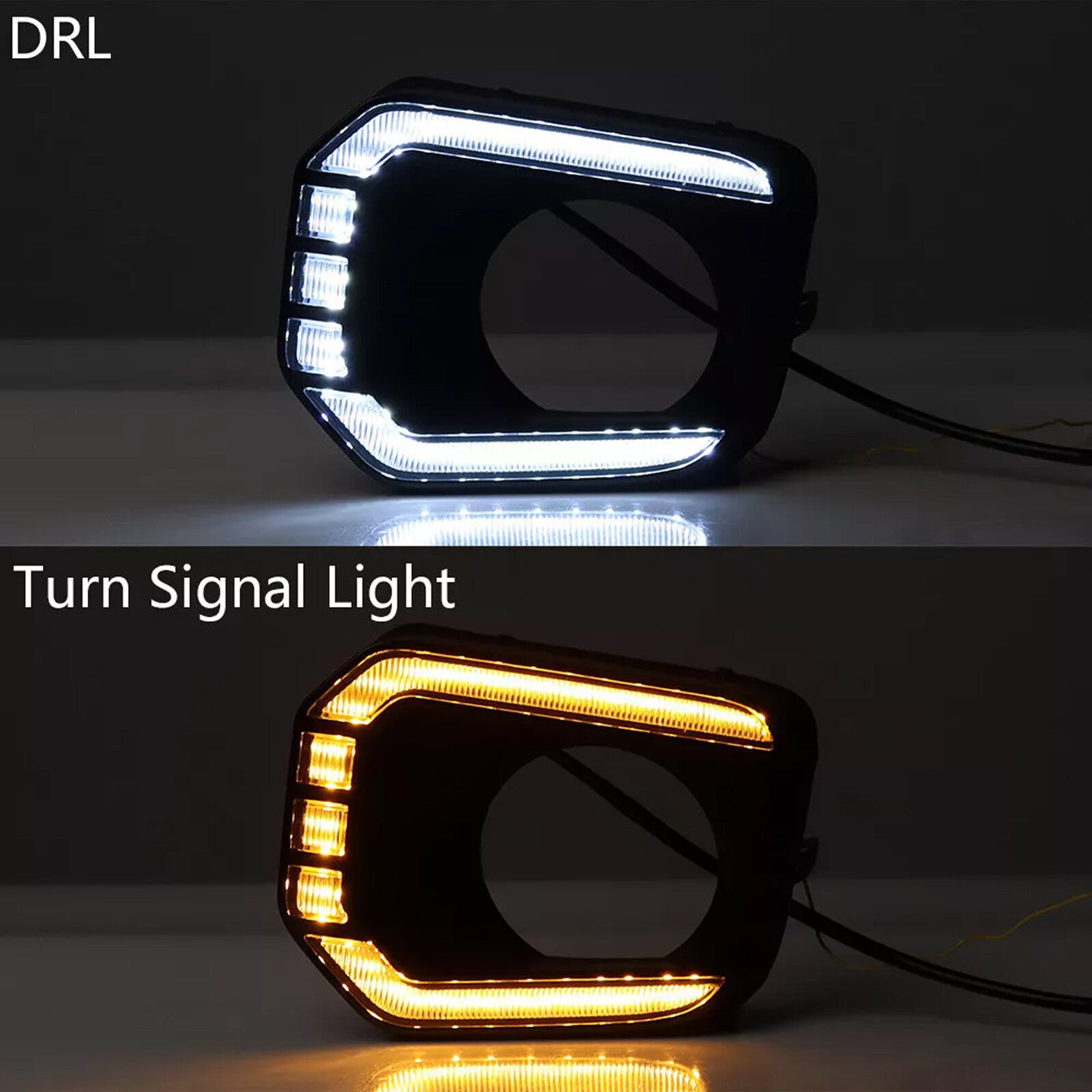 for Toyota Tacoma 2016-2023 DRL LED Daytime Running Light Fog Turn Signal Lamp