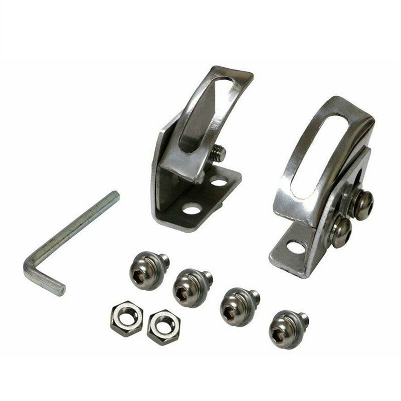2pcs Adjustable Car Bumper License Plate Relocator Bracket Holder Mount Angle
