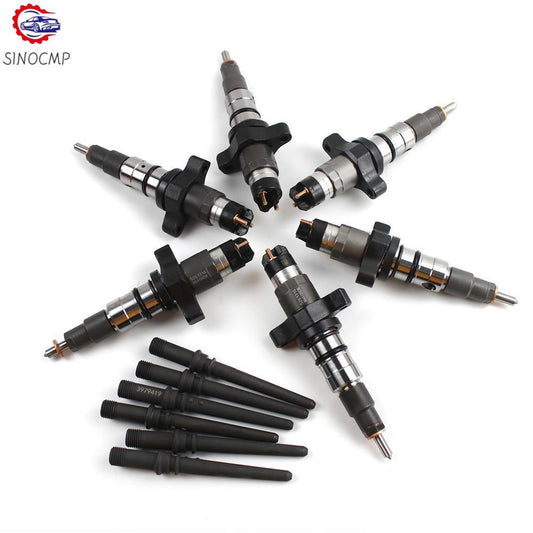 6Pcs Fuel Injectors Rail for Dodge Diesel for Ram 5.9L 0445120238 2004-2009
