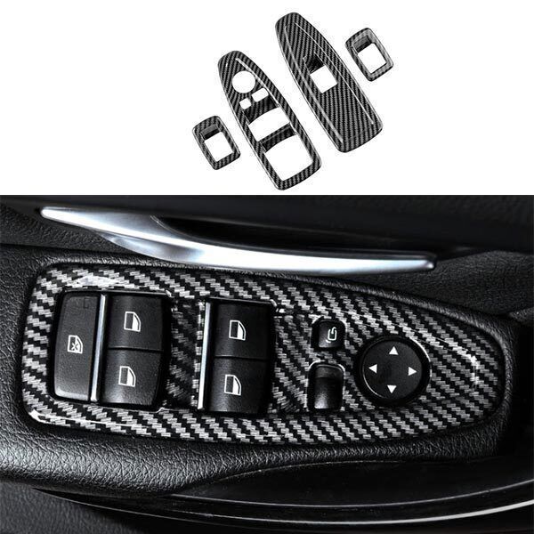 Cover Trim 2014-2018 for BMW 3 4 Series GT Carbon Fiber Door Window Switch Lift