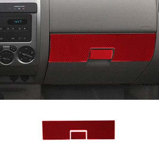 Red Carbon Fiber Passenger Glove Box Latch Cover For Colorado 04-12/ for Canyon 05-12