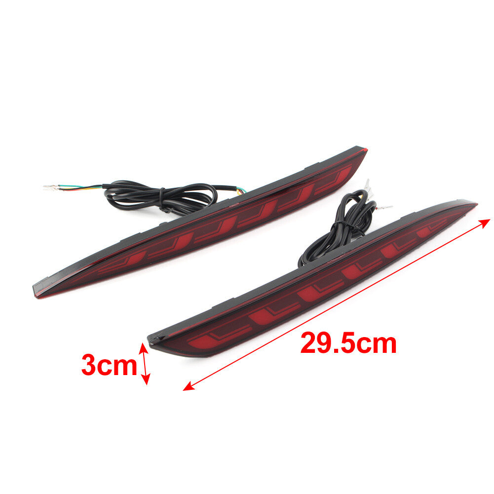 Rear Fog Lamp Brake Light Dynamic Turn Signal Reflector for Tesla Model 3 17-22