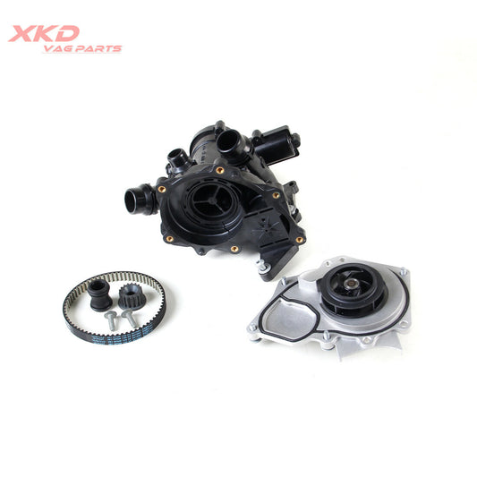 The EA888 Gen3 2.0T and 1.8T water pump thermostat is suitable for Volkswagen for Golf GTI for Tiguan and for Audi A3 A4.
