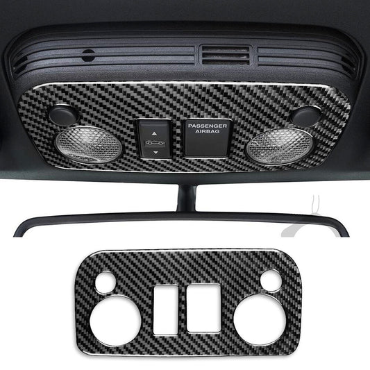 Carbon Fiber Front Reading Light Lamp Panel Cover Fit for Ford for Mustang 1996-2003