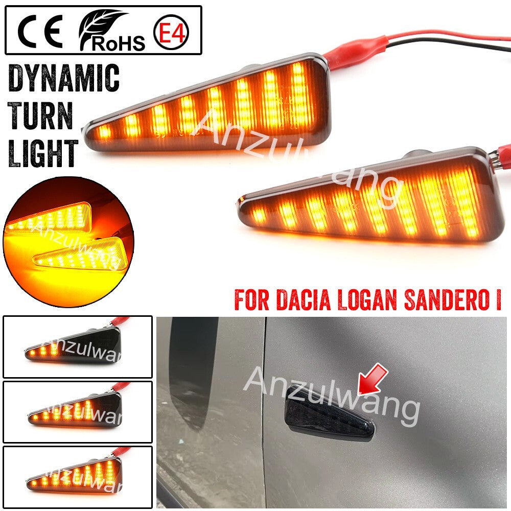 1 set LED Dynamic Side Marker Light Turn Signal Lamp For Sandero I 2008-2011