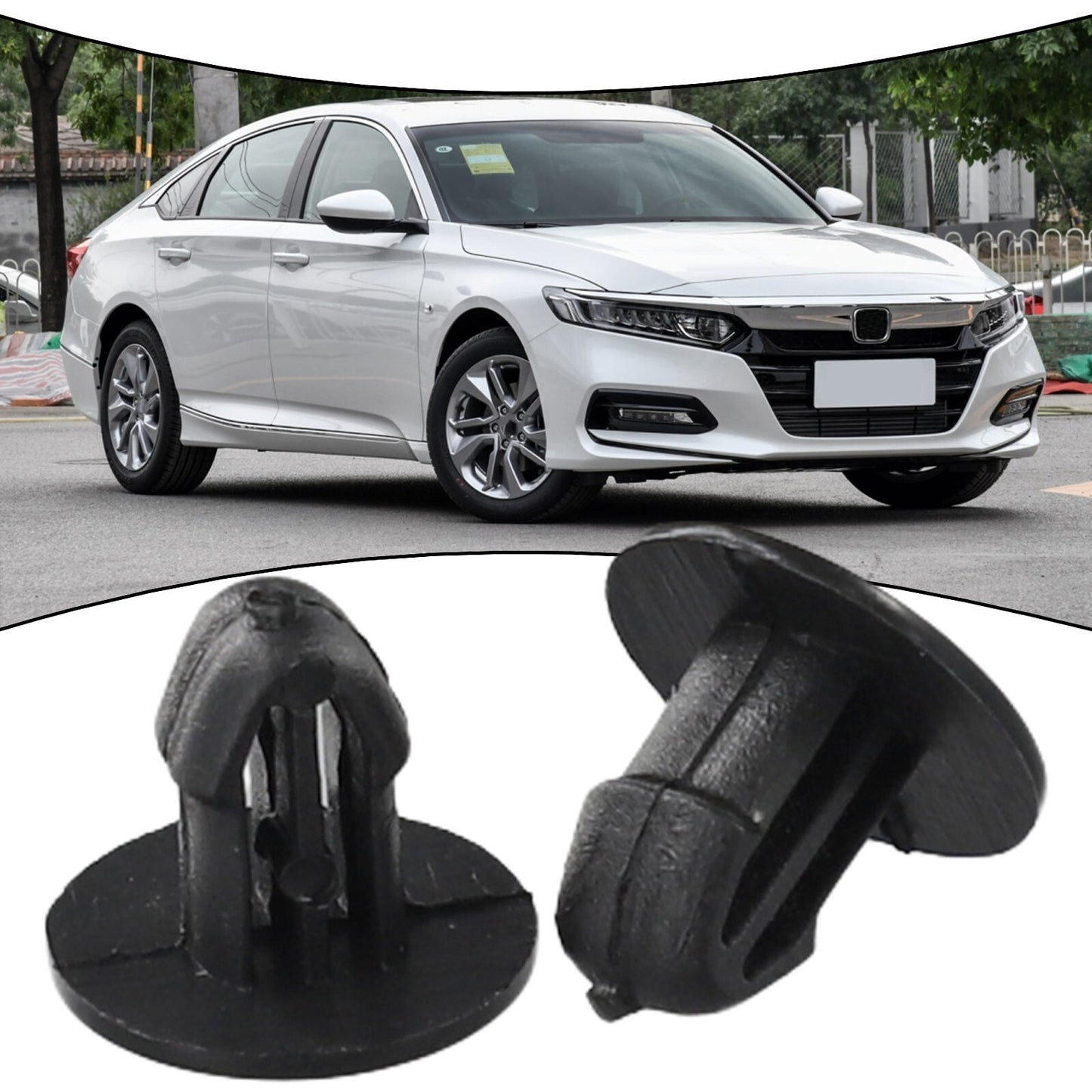 Suitable for 91501-SL4-003 clips, grid clips, black head, 13 mm diameter nylon