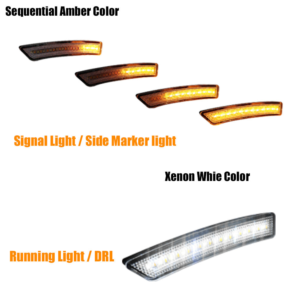Suitable for 16-22 for Lincoln Nautilus MKX front fender sequence signal side marker lights