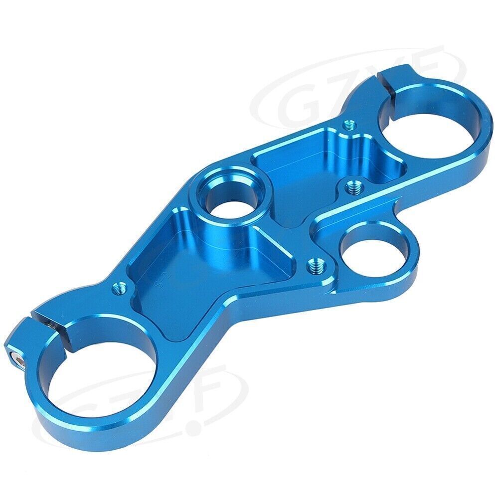 Blue Upper Front Triple Tree End Top Clamp for Suzuki GSXR600 750 GSXR1000