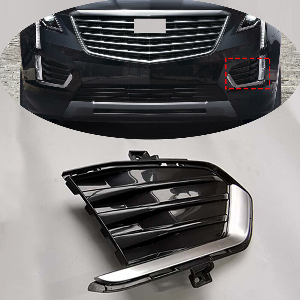 Front Fog Driving Light Cover Grille Fit for Cadillac XT5 2017-2019 1pcs Left