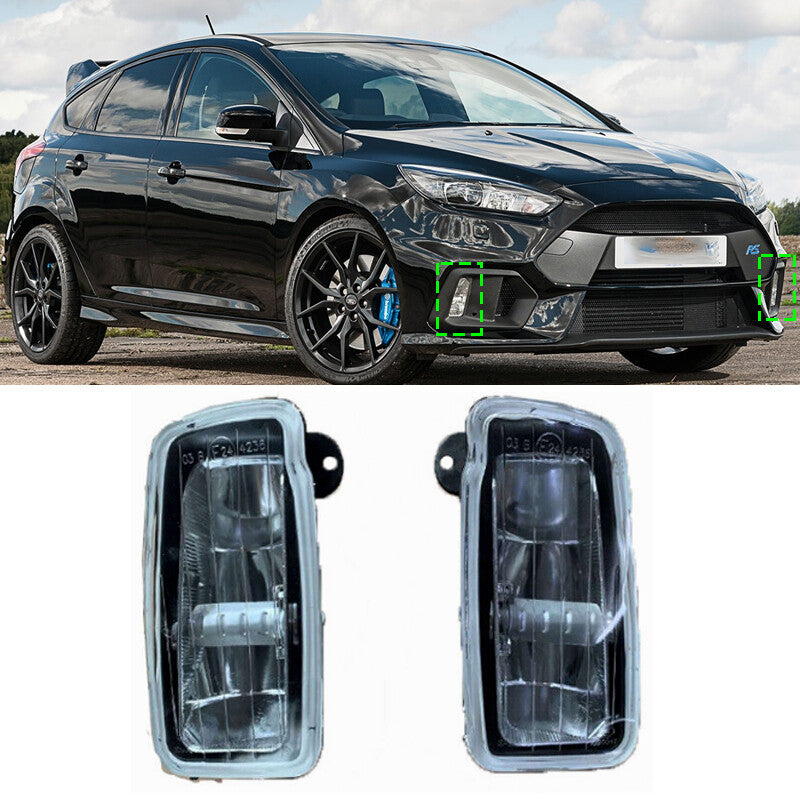 Front Bumper Daytime driving lights Pair For 2016 2017-2018 for Ford Focus RS