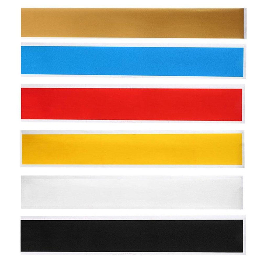 Black Car Vinyl Windshield Racing Stripe Reflective Sticker Window Visor Decor