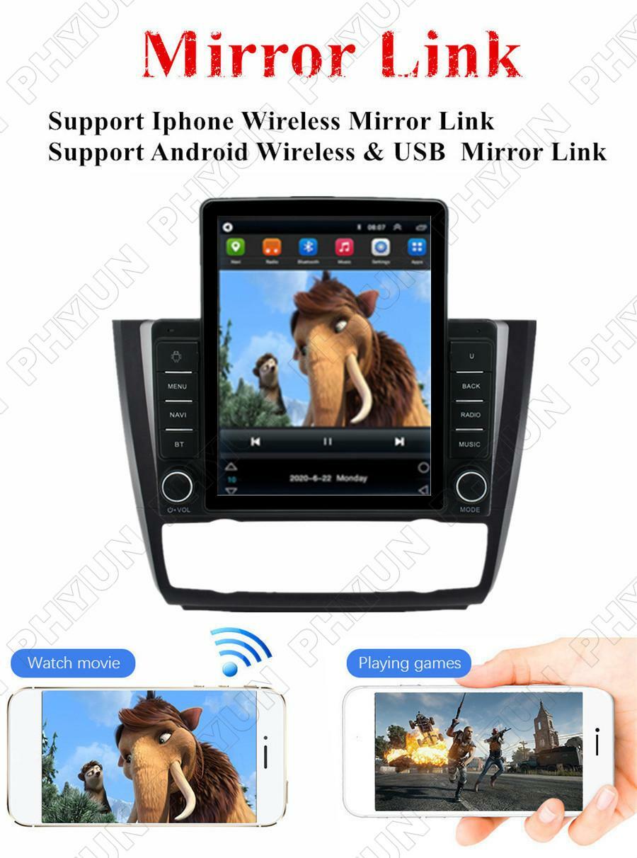 9.5 Android Radio Stereo GPS Nav WIFI for BMW 1 Series E88 E82 E81 E87 Auto AC