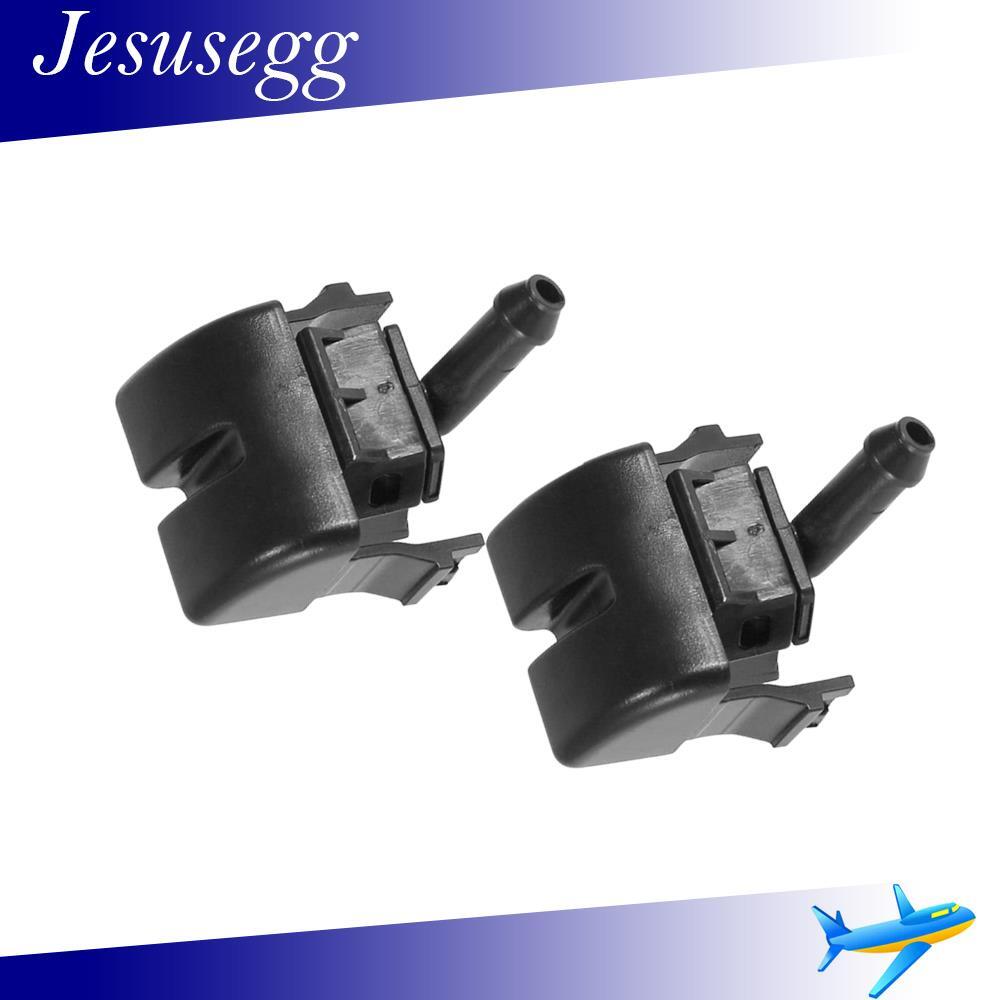 2Pcs Front Right Side Windshield Washer Nozzles Spray Jet For 3 Series E46